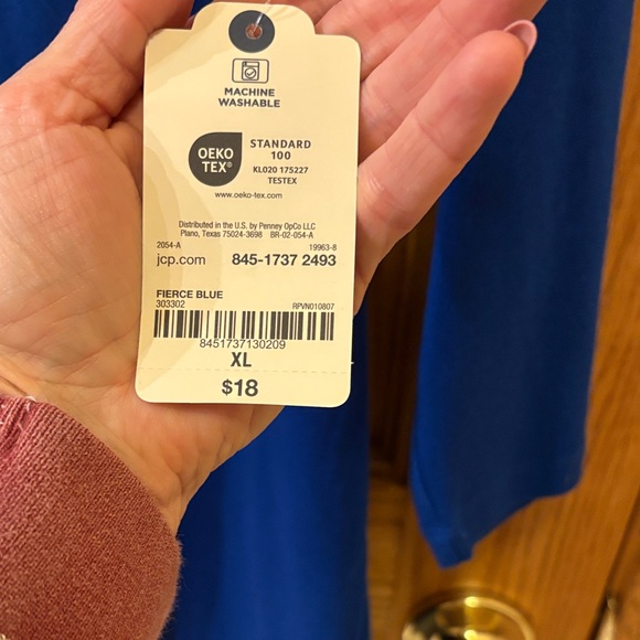 St. John's Bay 3/4 Sleeve T-Shirts - Rust and Blue NWT - Picture 12 of 13